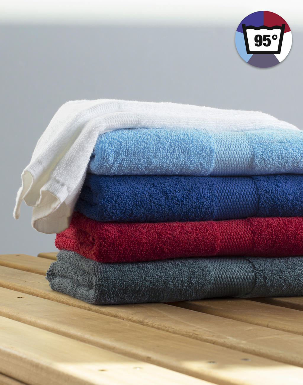 Tiber Hand Towel 50x100 cm in Farbe Snowwhite