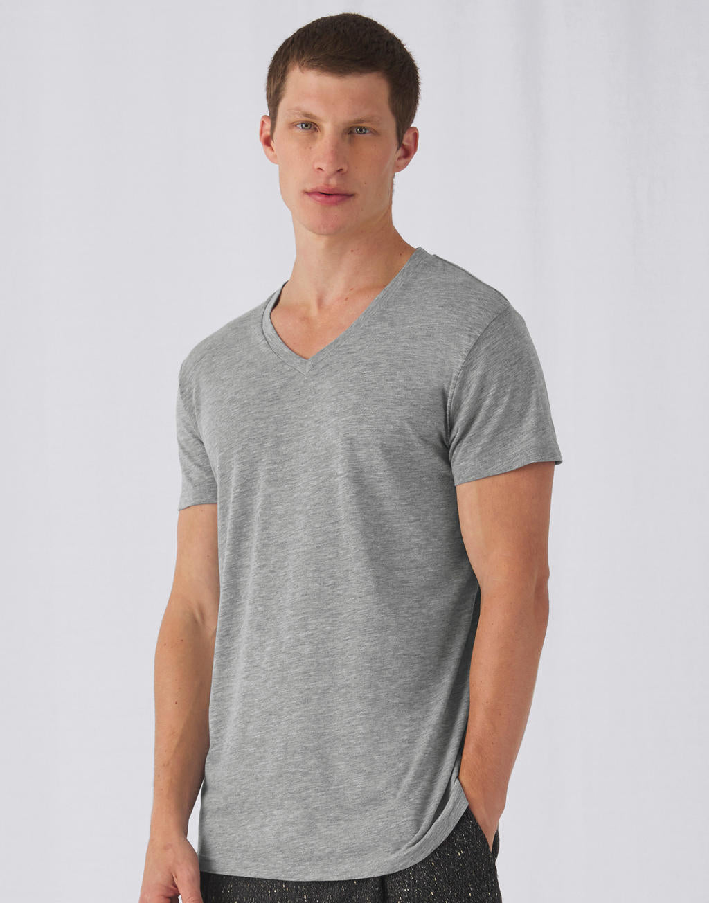 V Triblend/men T-Shirt in Farbe White