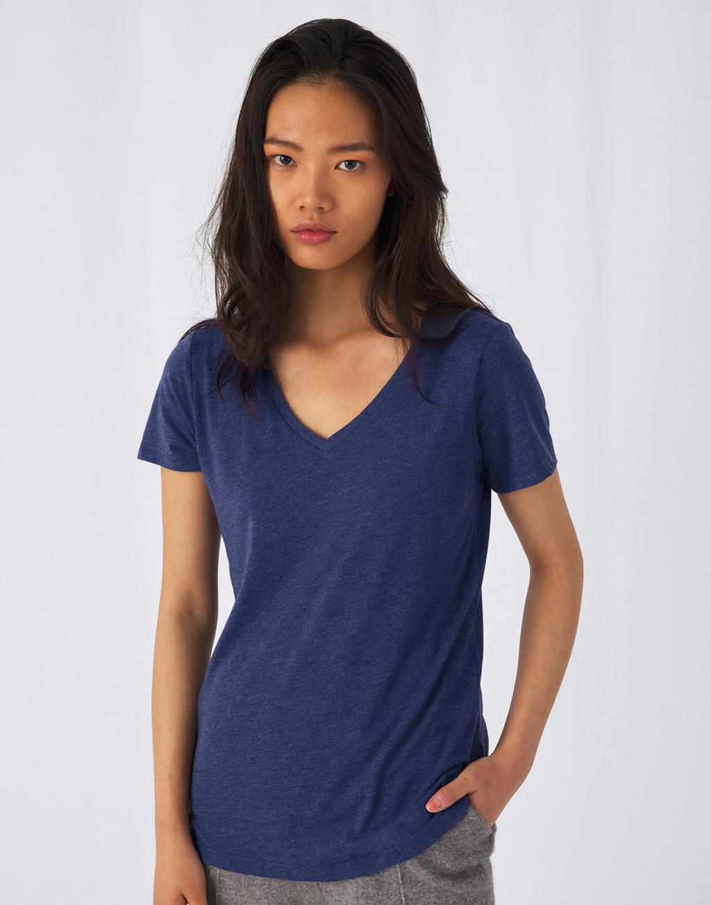 V Triblend/women T-Shirt in Farbe White