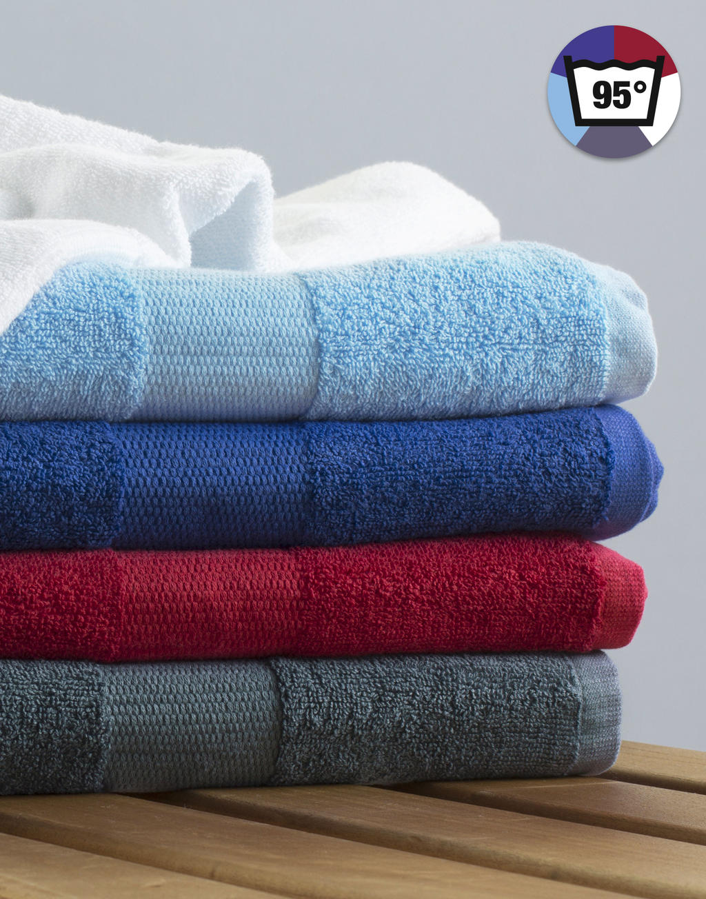 Tiber Beach Towel 100x180 cm in Farbe Snowwhite