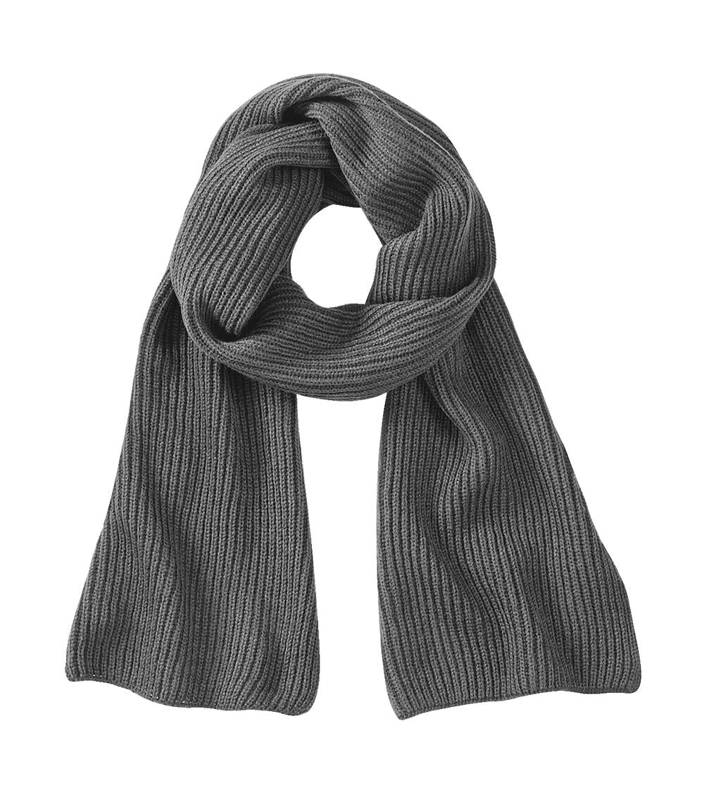 Metro Knitted Scarf in Farbe Smoke Grey