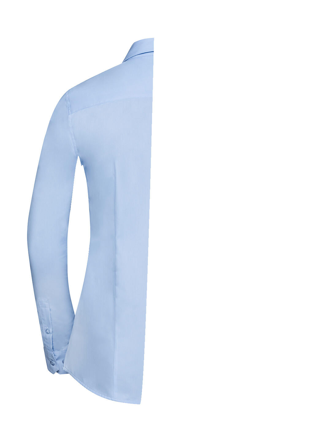 Ladies' LS Tailored Coolmax® Shirt in Farbe White