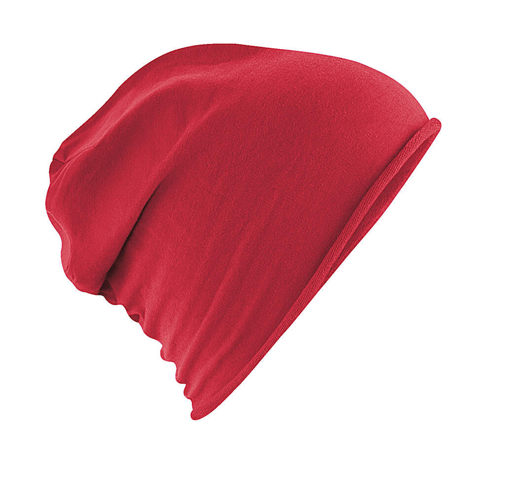 Jersey Beanie in Farbe Red