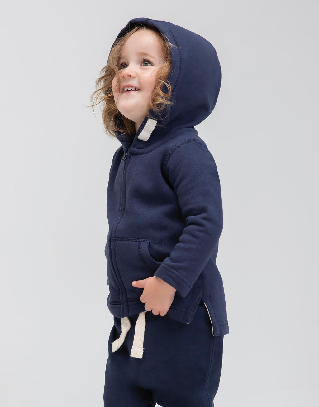 Baby Hoodie in Farbe White