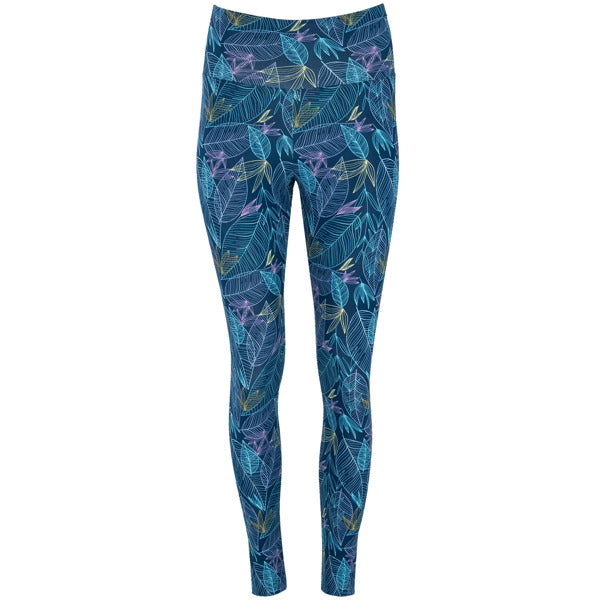 Leggings Cirene in Farbe Moonlight Blue Leaf