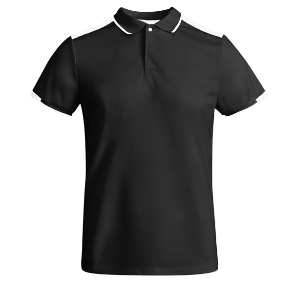 Poloshirt Tamil in Farbe Black/White