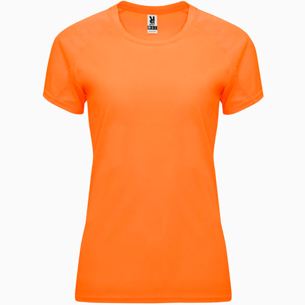 T-Shirt Bahrain Woman in Farbe Fluor Orange