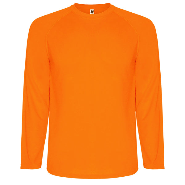 Langärmliges T-Shirt Montecarlo in Farbe Fluor Orange