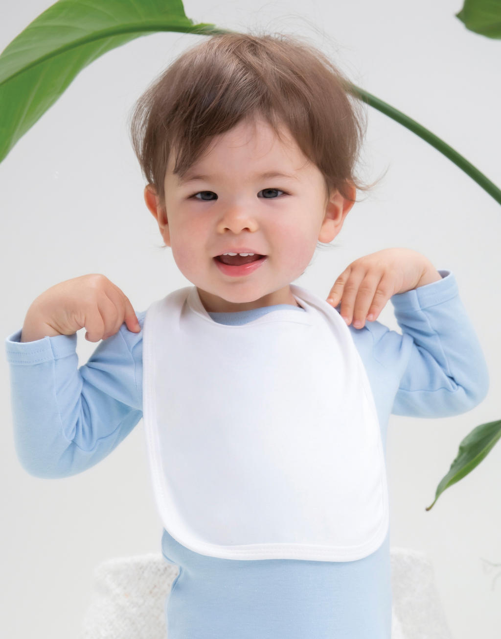 Baby Bib in Farbe White
