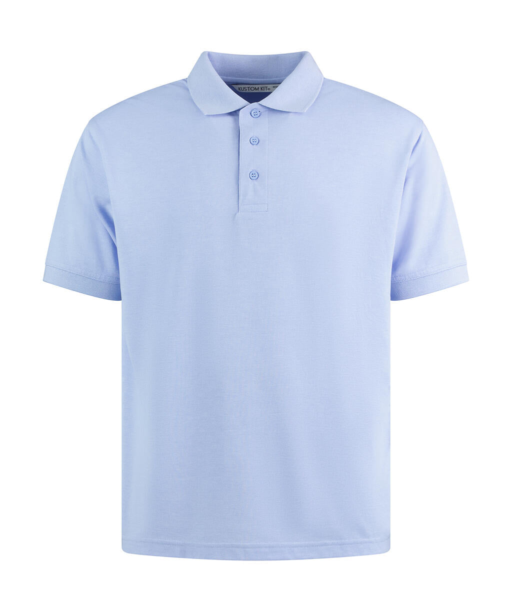 Men's Classic Fit Polo Superwash® 60º in Farbe Light Heather Blue