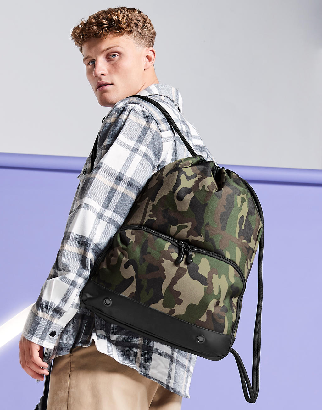 Athleisure Gymsac in Farbe Black