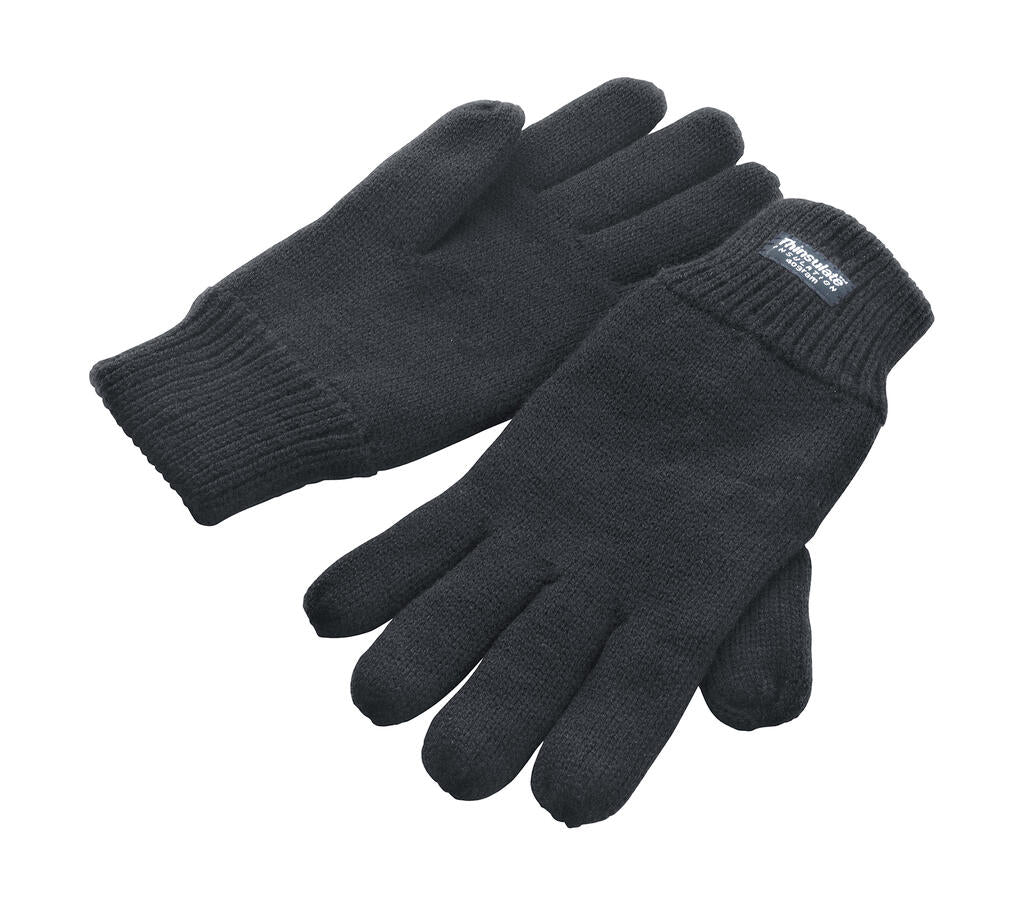 Fully Lined Thinsulate Gloves in Farbe Charcoal