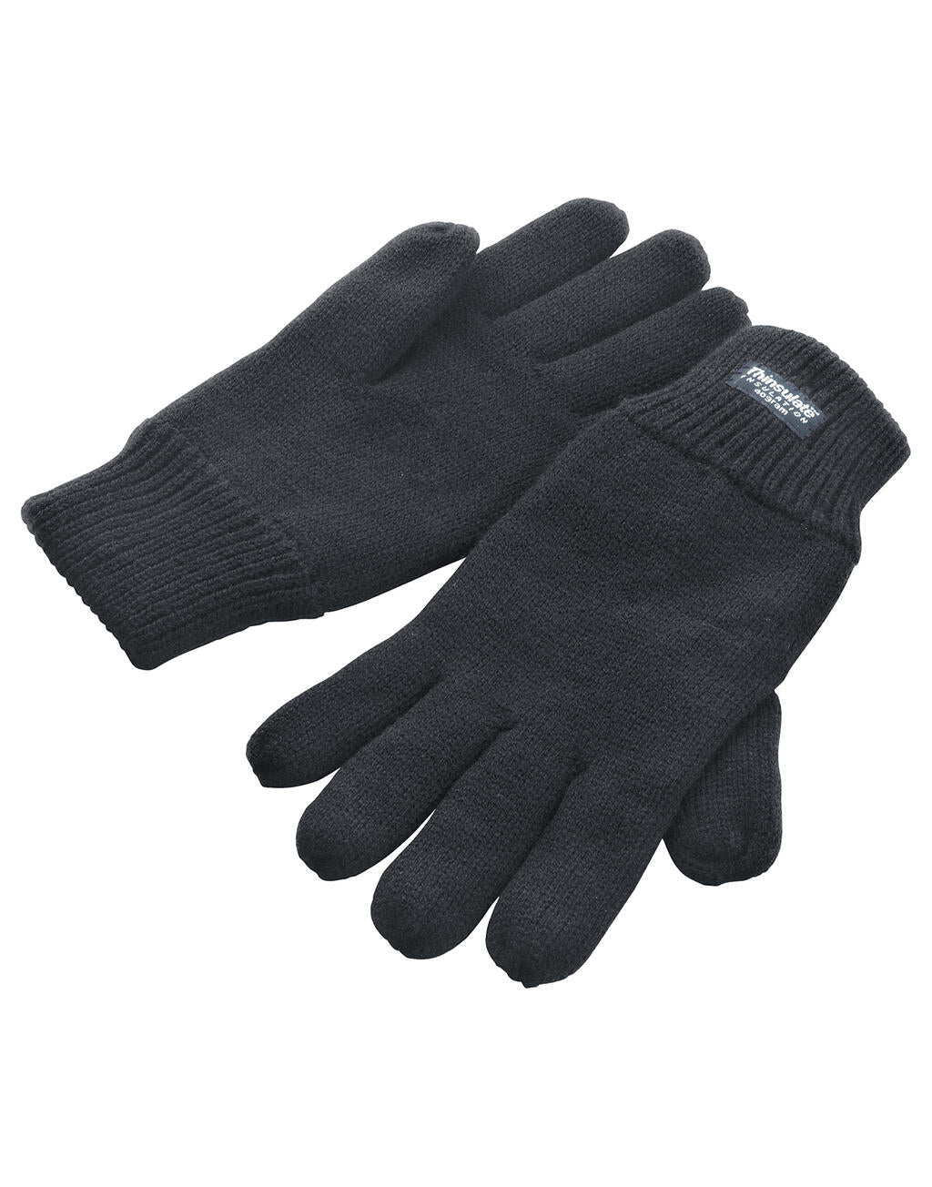 Fully Lined Thinsulate Gloves in Farbe Black