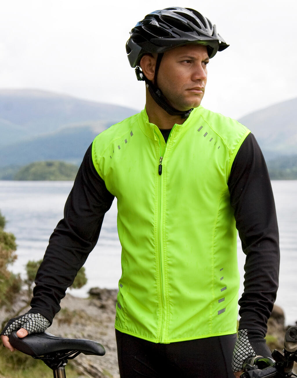 Spiro Bikewear Crosslite Gilet in Farbe Neon Lime
