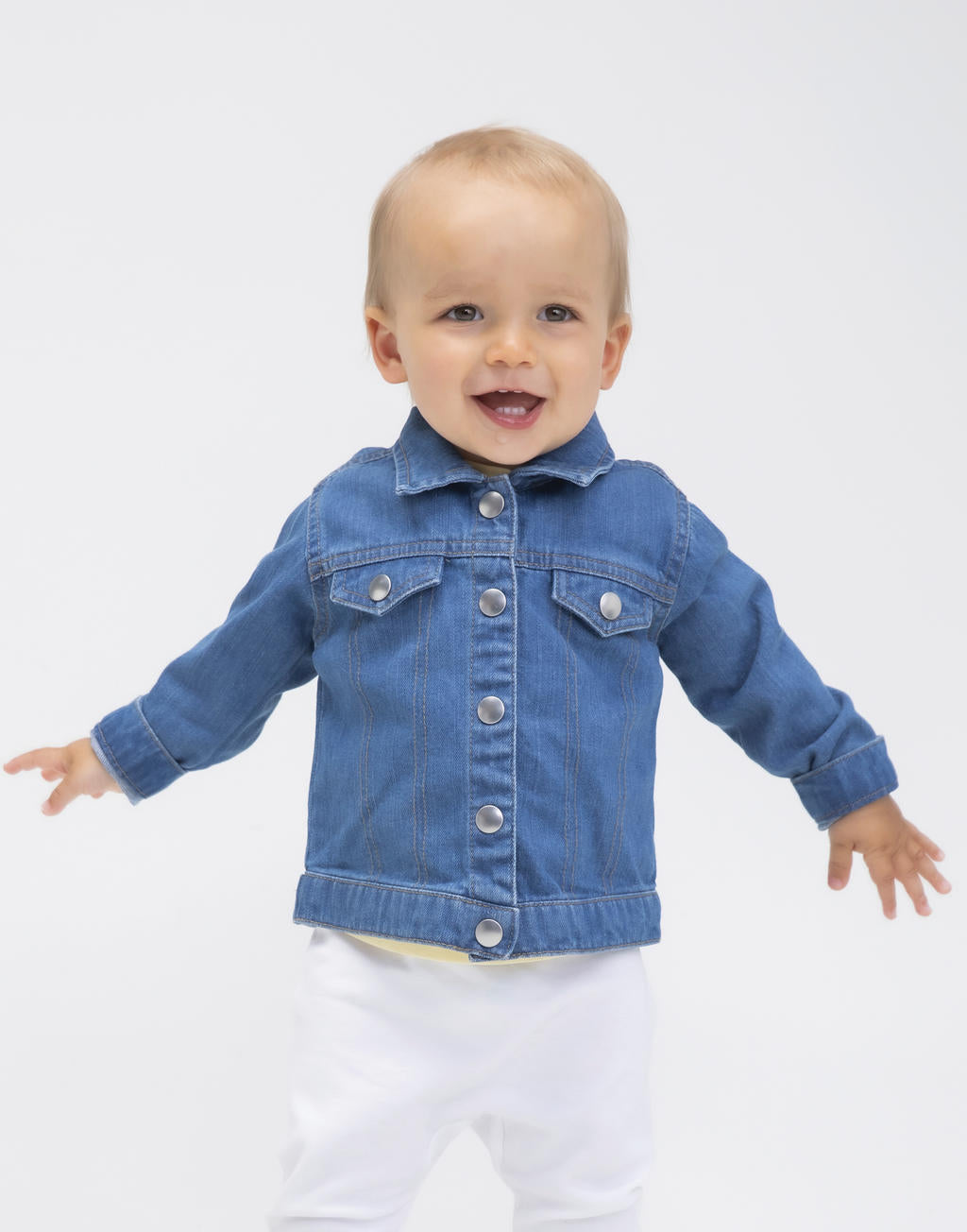 Baby Rocks Denim Jacket in Farbe Denim Blue