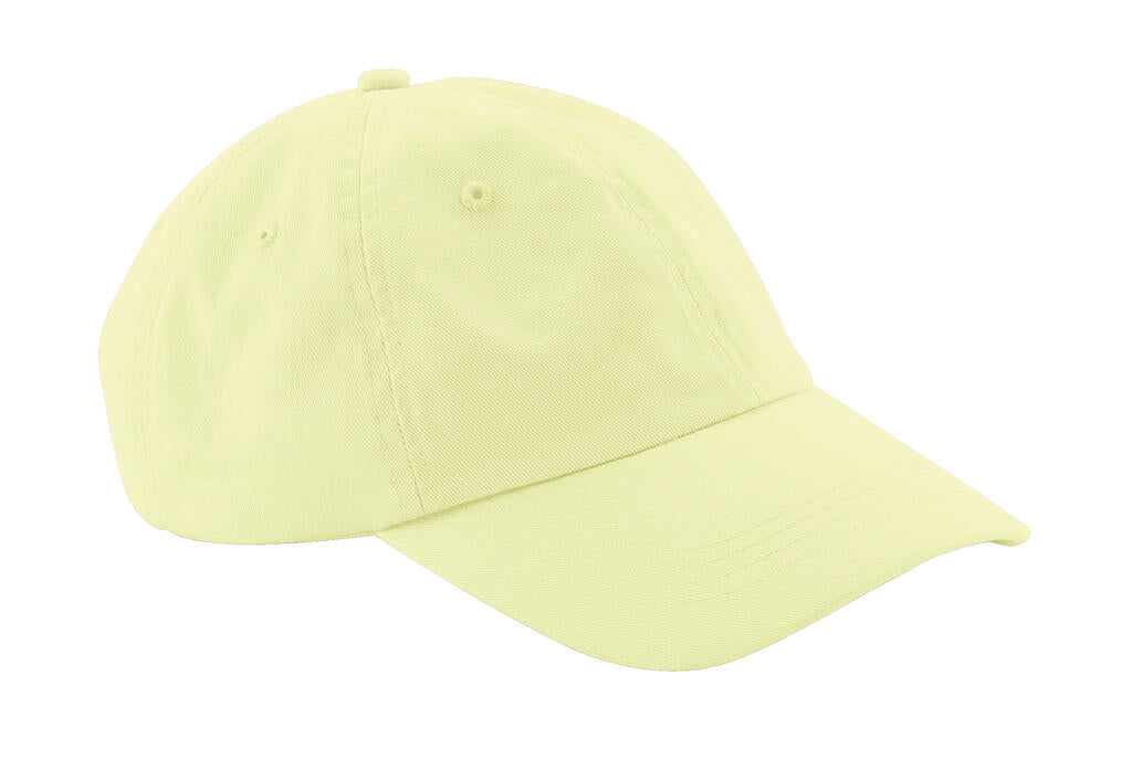 Low Profile 6 Panel Dad Cap in Farbe Pastel Lemon