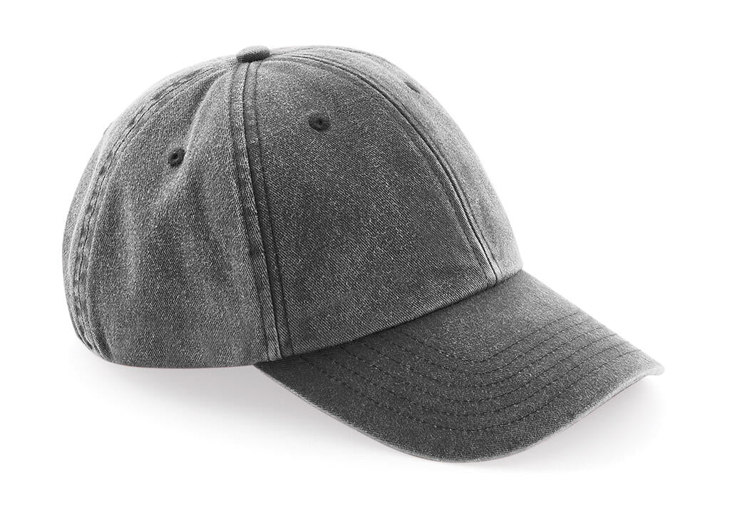 Low Profile Vintage Cap in Farbe Vintage Black