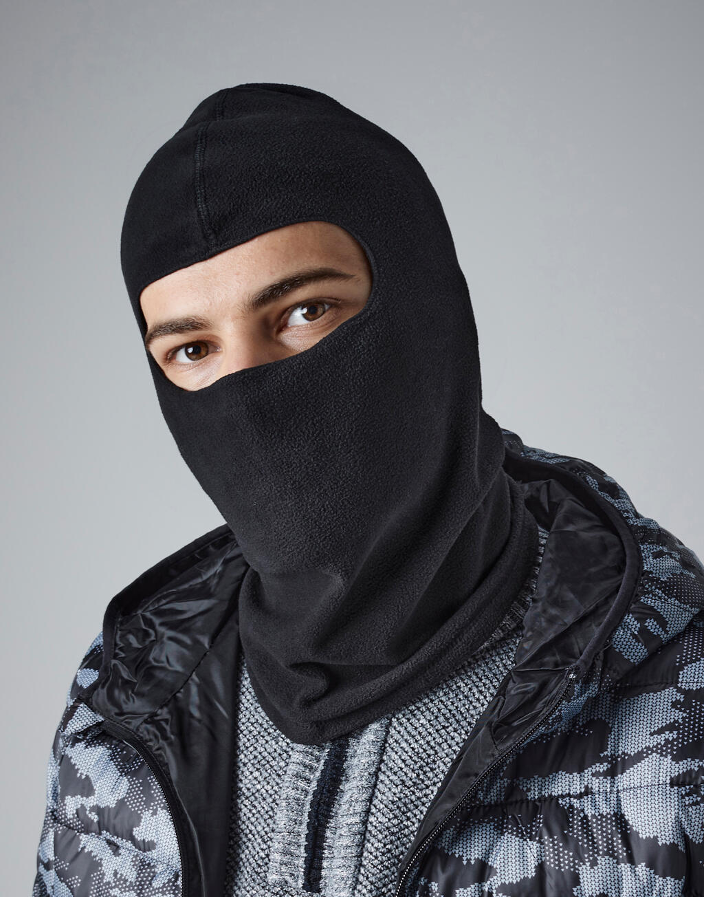 Microfleece Balaclava in Farbe Black