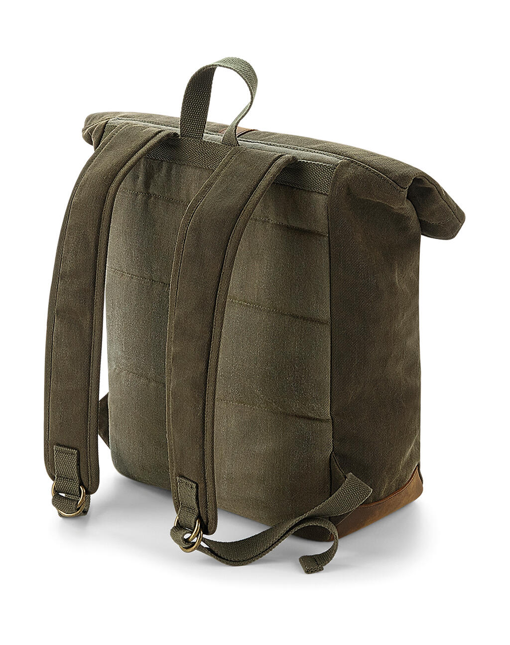 Heritage Waxed Canvas Backpack in Farbe Black