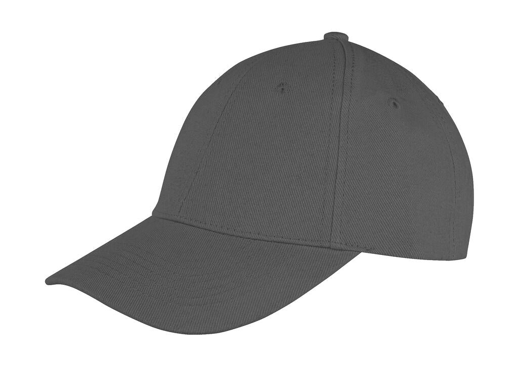 Memphis 6-Panel Low Profile Cap in Farbe Charcoal Grey
