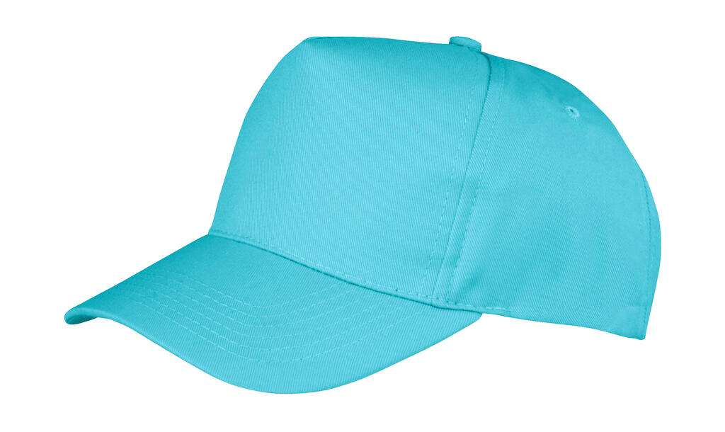 Boston 5-Panel Printers Cap in Farbe Aqua