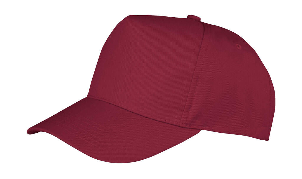 Boston 5-Panel Printers Cap in Farbe Burgundy