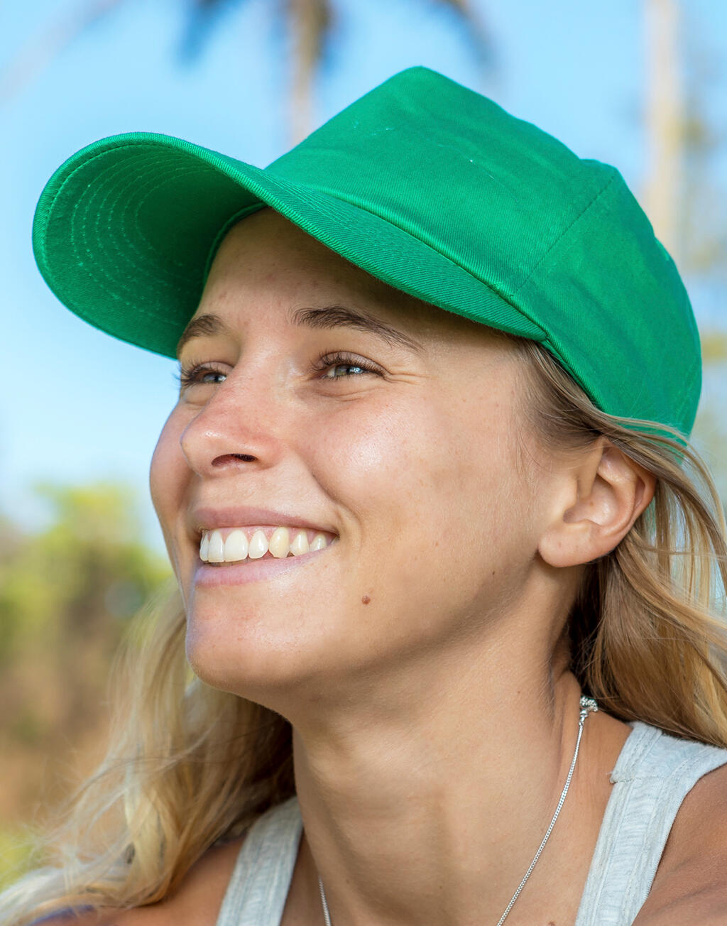 Boston 5-Panel Printers Cap in Farbe White