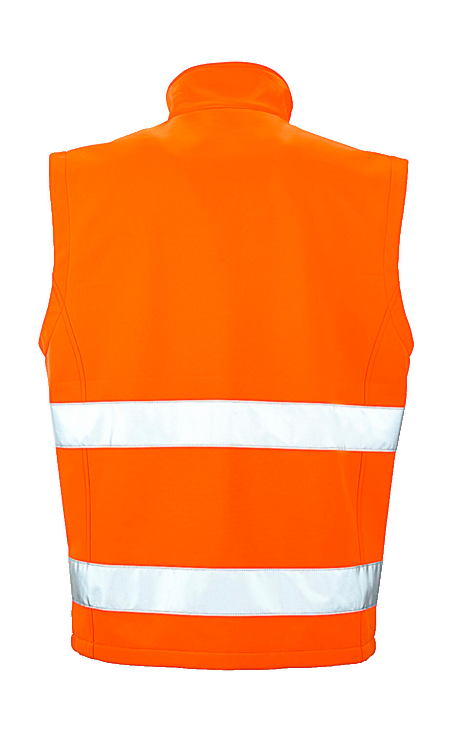 Printable Safety Softshell Gilet in Farbe Fluorescent Orange/Black