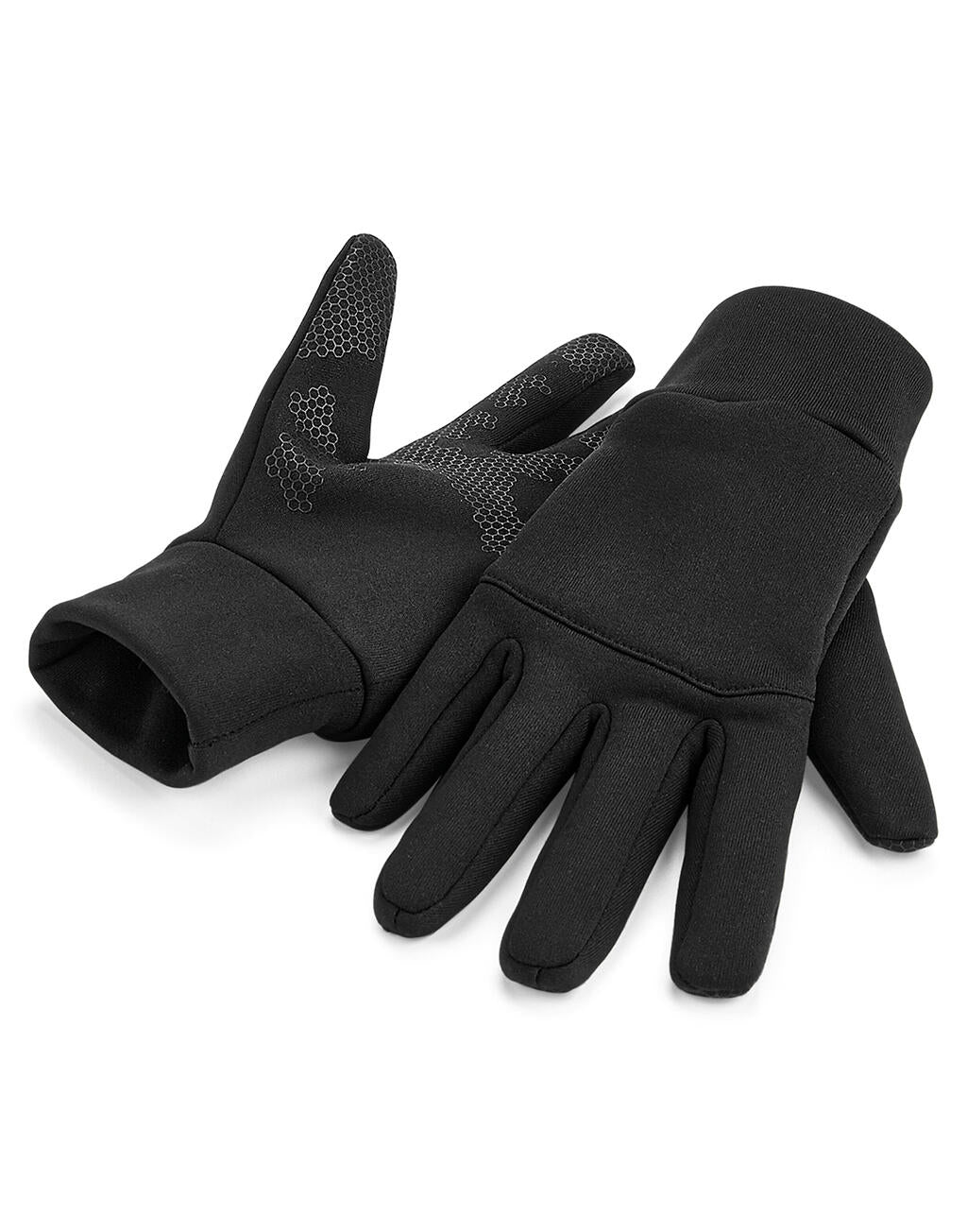 Softshell Sports Tech Gloves in Farbe Black