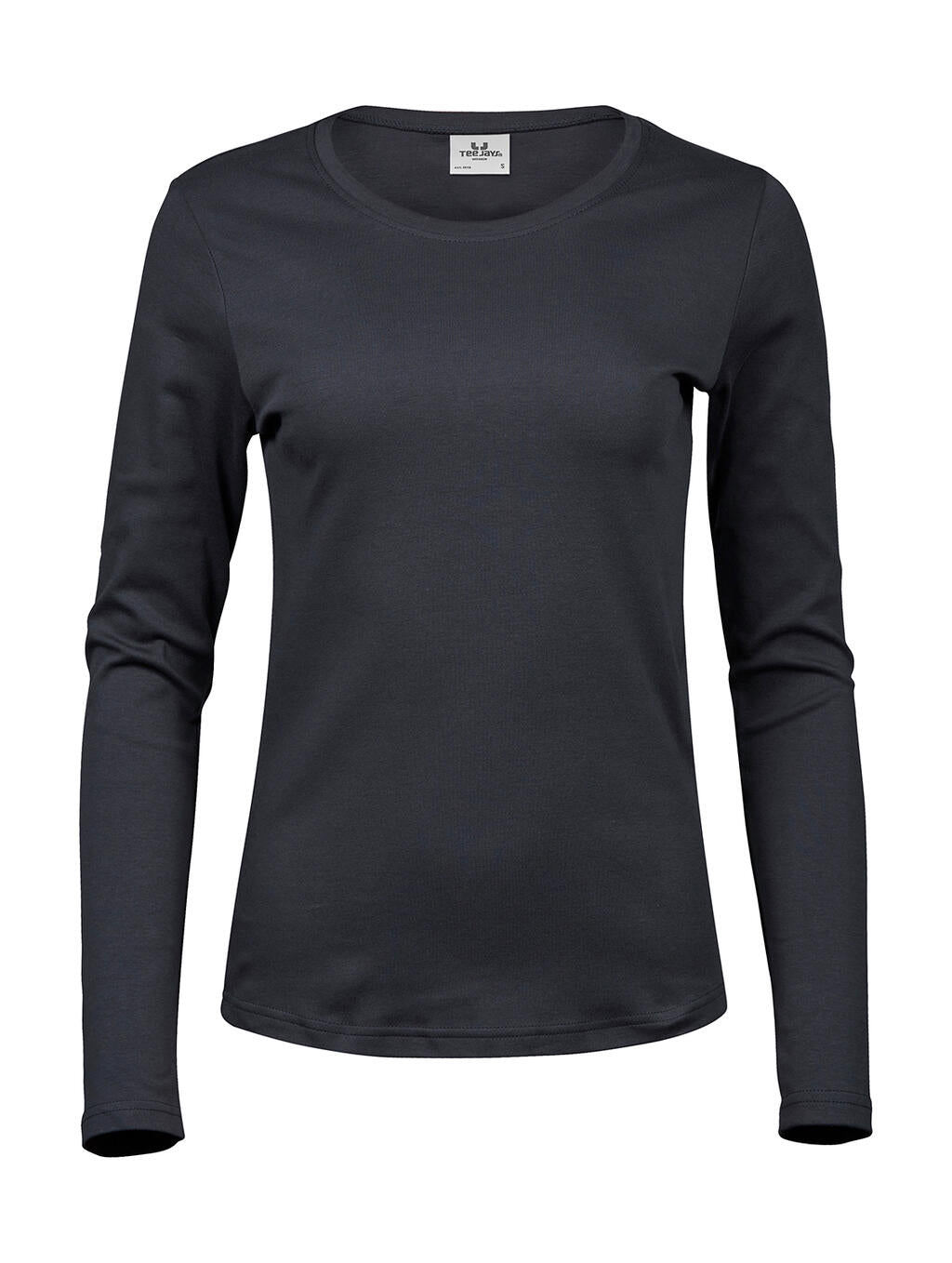 Ladies' LS Interlock T-Shirt in Farbe Dark Grey