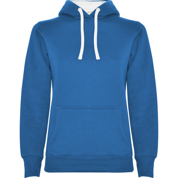 Kapuzenpullover Urban Woman in Farbe Royal Blue/White