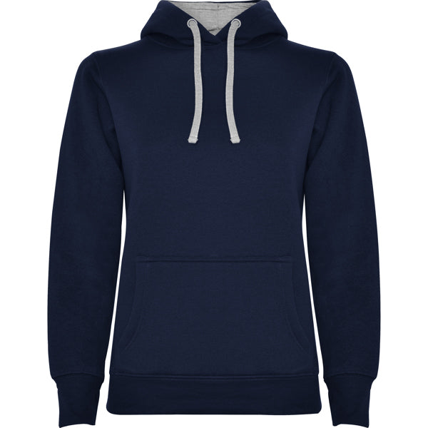 Kapuzenpullover Urban Woman Navy Blue/Heather Grey in Farbe Navy/Heather Grey