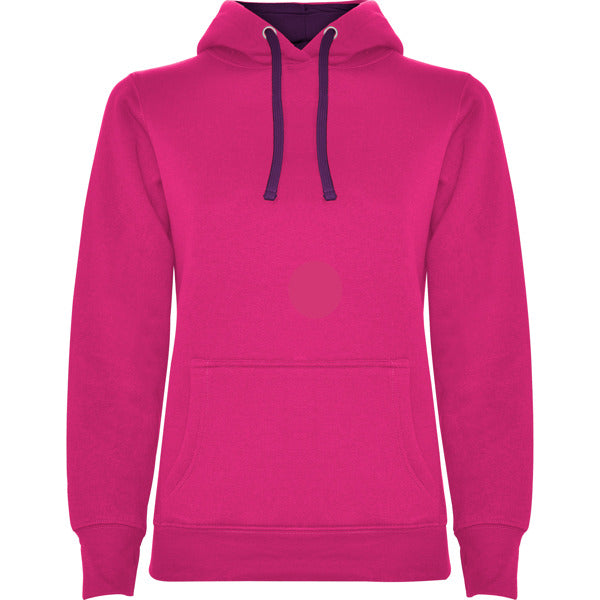 Kapuzenpullover Urban Woman in Farbe Rosette/Purple