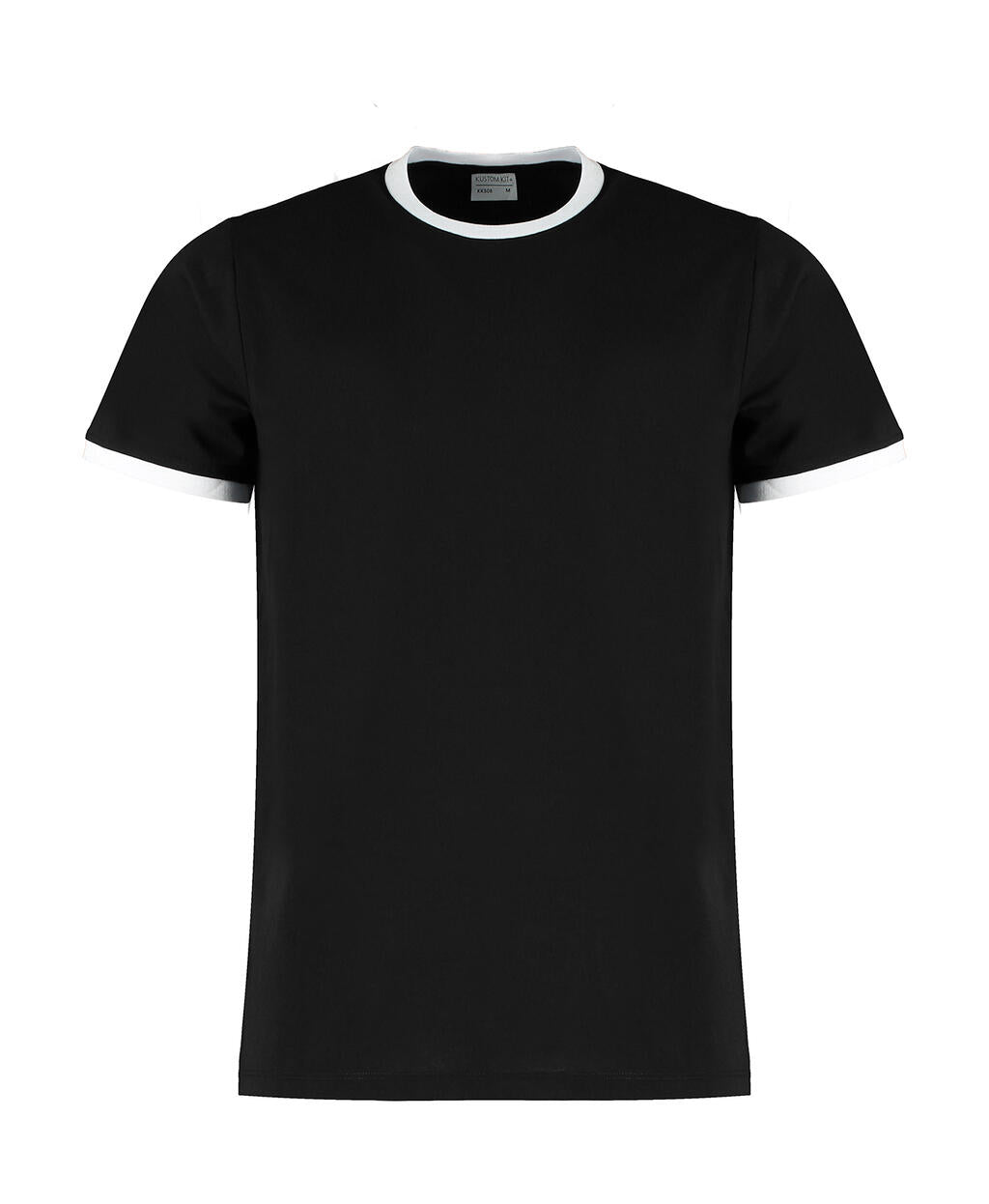 Fashion Fit Ringer Tee in Farbe Black/White