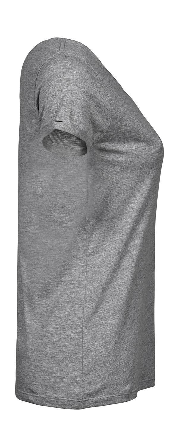 Ladies' Roll-Up Tee in Farbe White