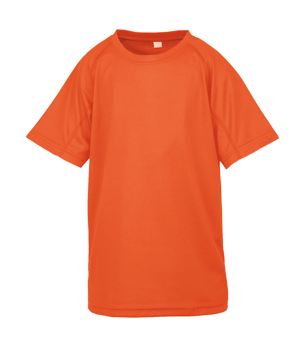 Junior Performance Aircool Tee in Farbe Flo Orange