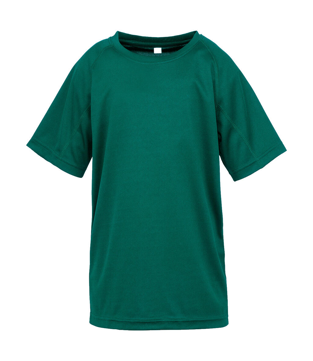 Junior Performance Aircool Tee in Farbe Bottle Green