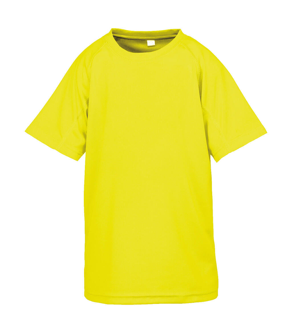 Junior Performance Aircool Tee in Farbe Flo Yellow