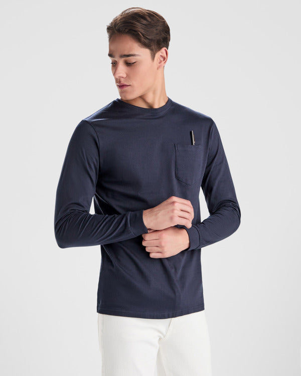 T-Shirt Shiba in Farbe Navy