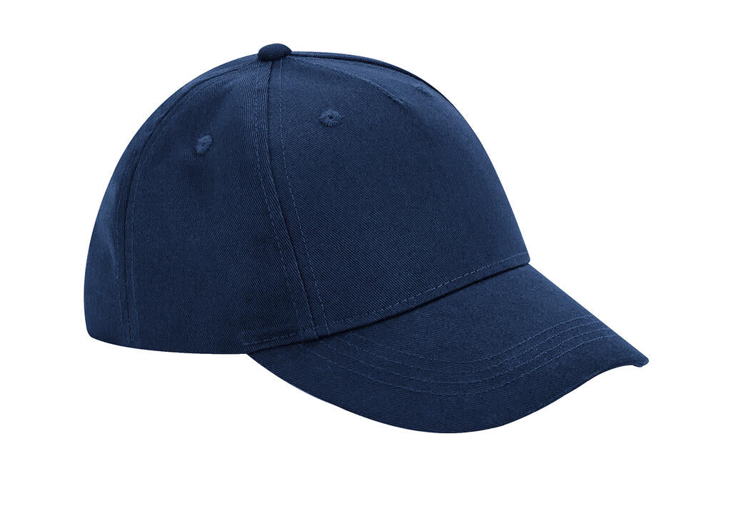 Junior Organic Cotton 5 Panel Cap in Farbe Navy