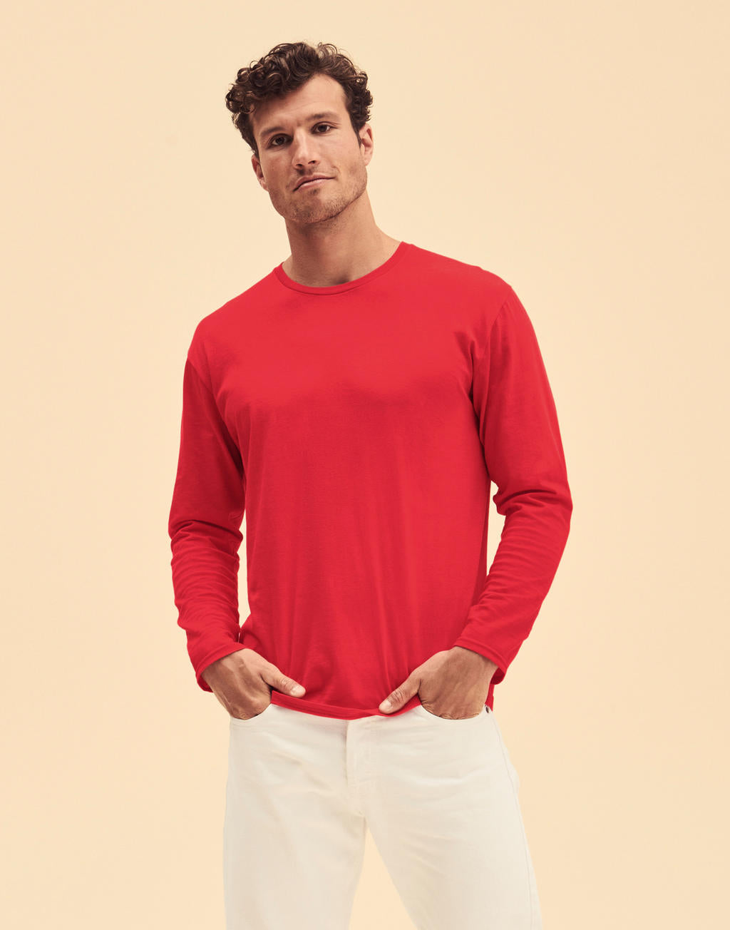 Iconic 150 Classic Long Sleeve T in Farbe White