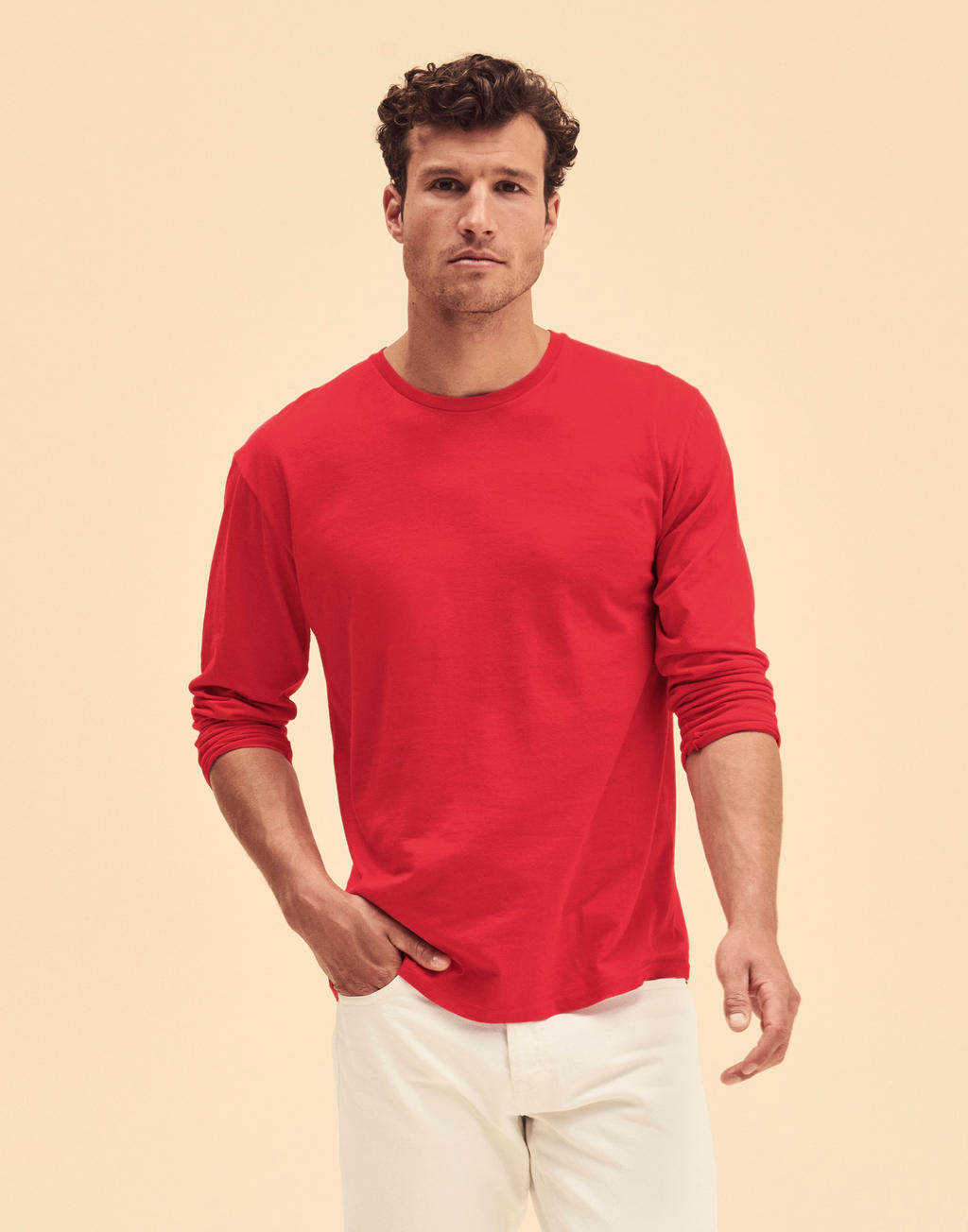Iconic 150 Classic Long Sleeve T in Farbe White