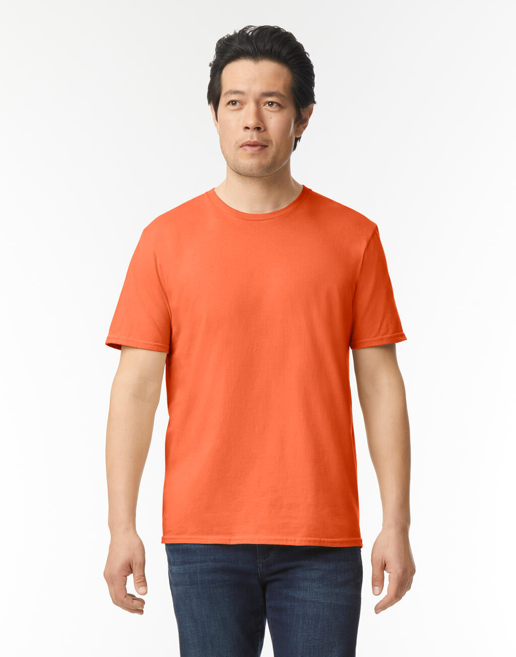 T-Shirt Gildan Herren Softstyle Adult 64000 150090002 in Orange
