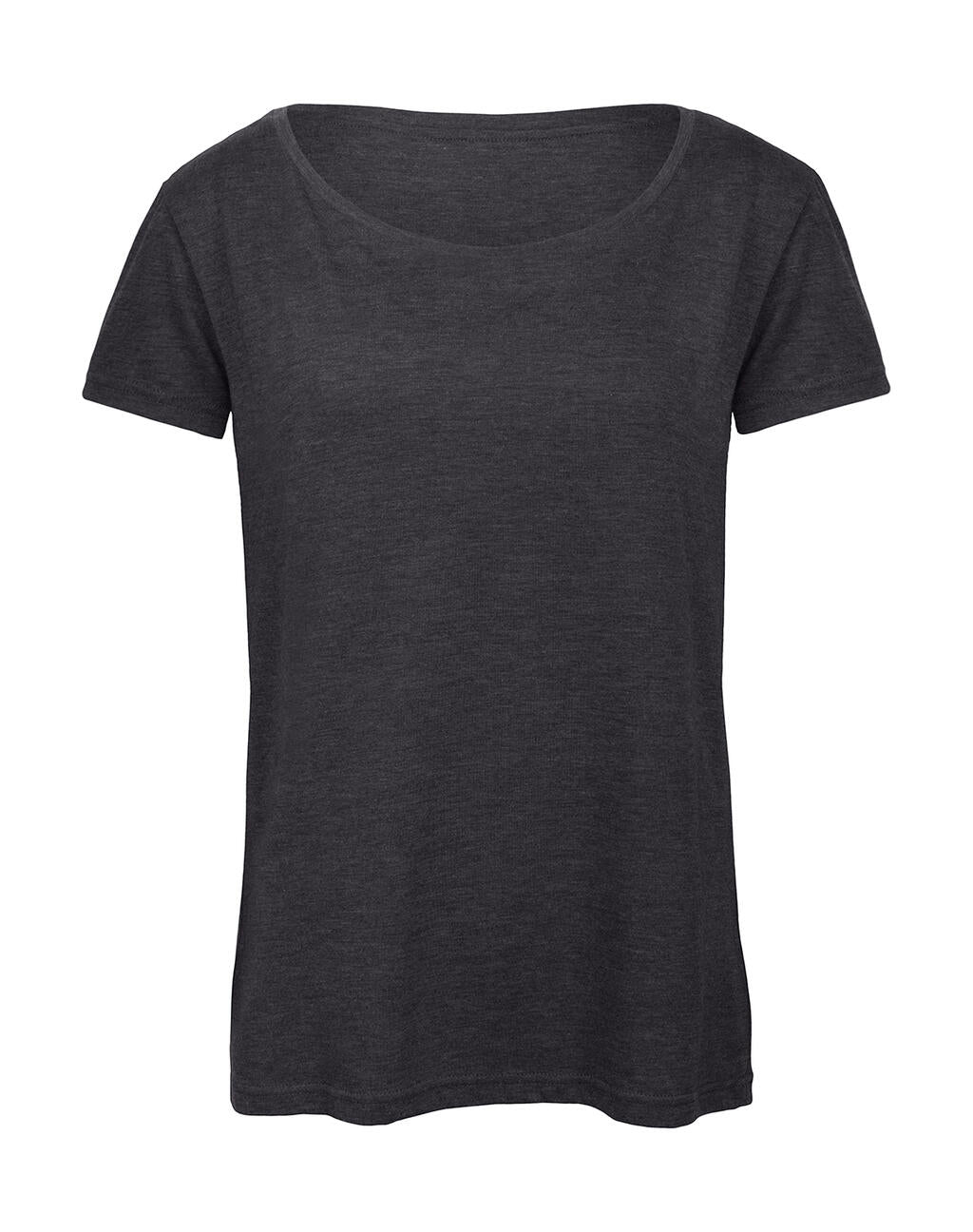 Triblend/women T-Shirt in Farbe Heather Dark Grey