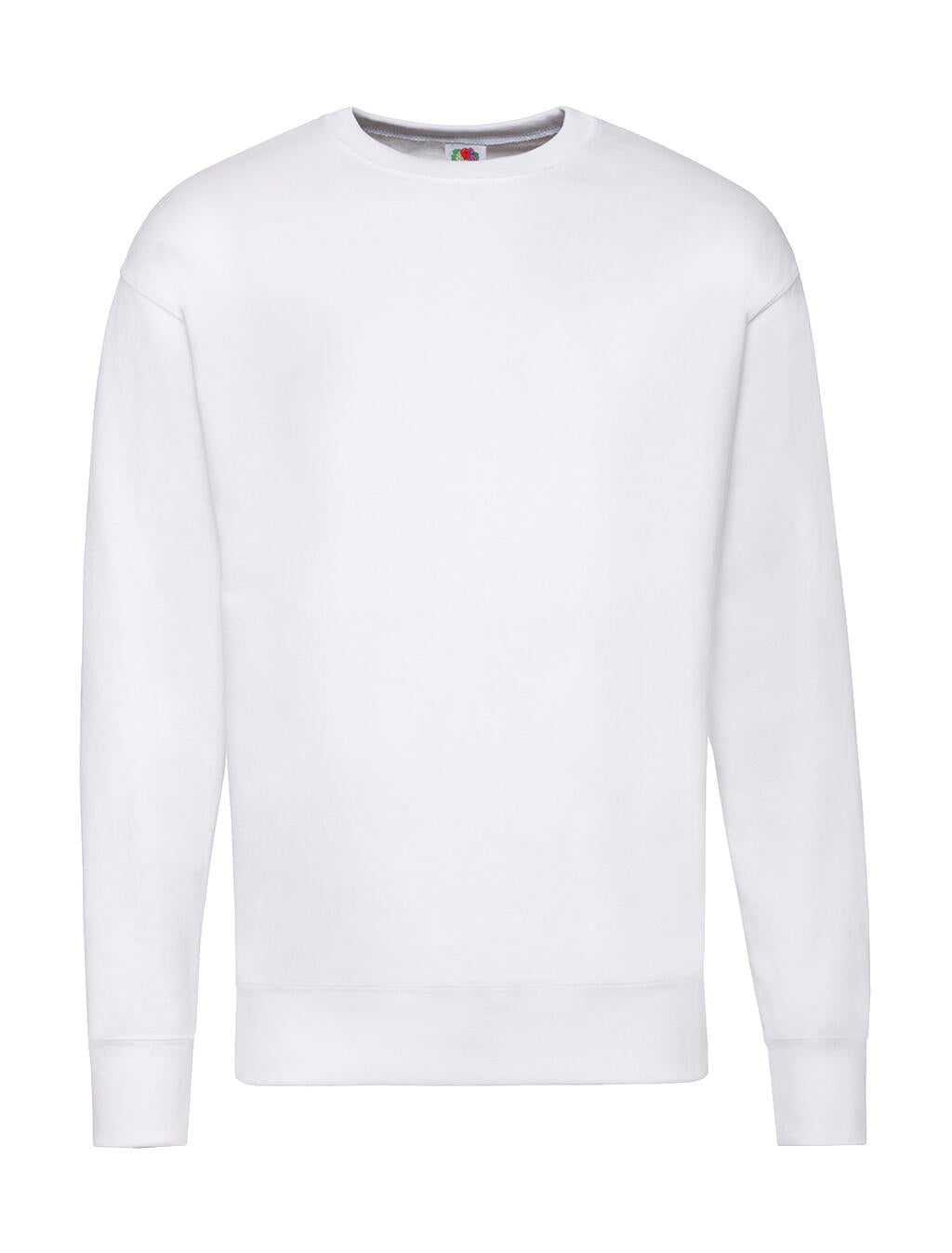 Lightweight Set-In Sweat in Farbe White