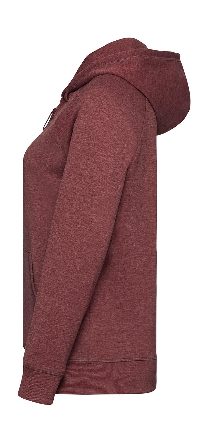 Ladies' HD Zipped Hood Sweat in Farbe White