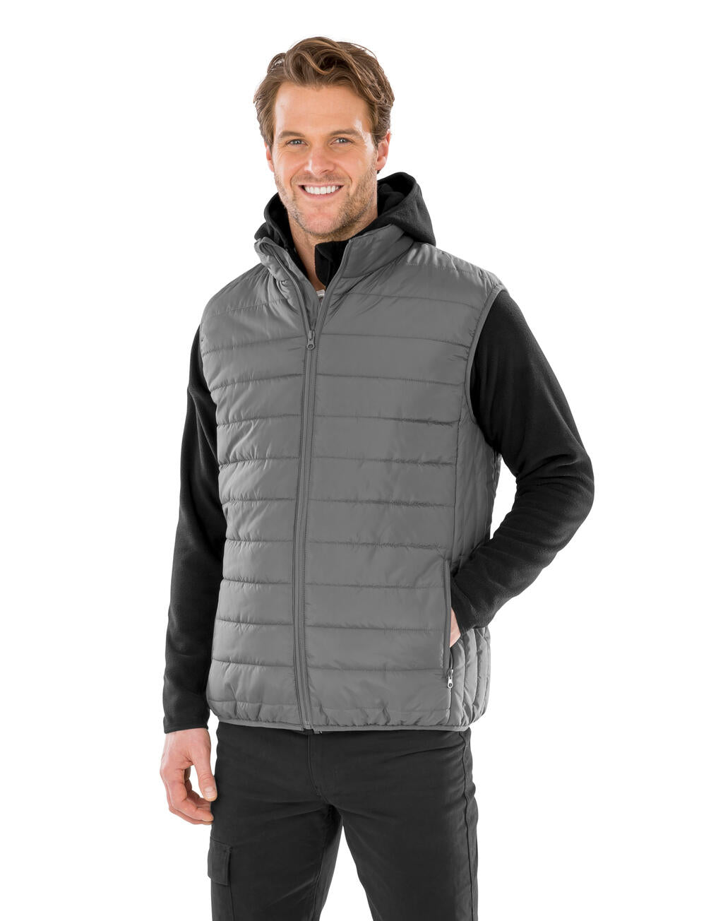 Promo Padded Bodywarmer in Farbe Black