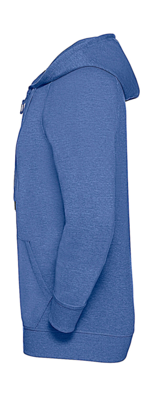 Men's HD Zipped Hood Sweat in Farbe White