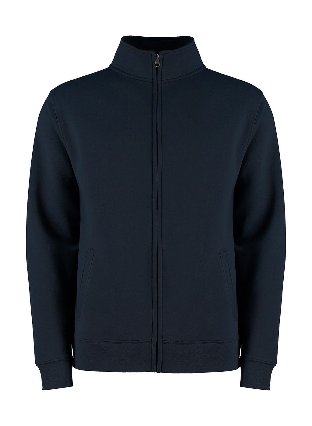 Regular Fit Zipped Sweatshirt in Farbe Navy