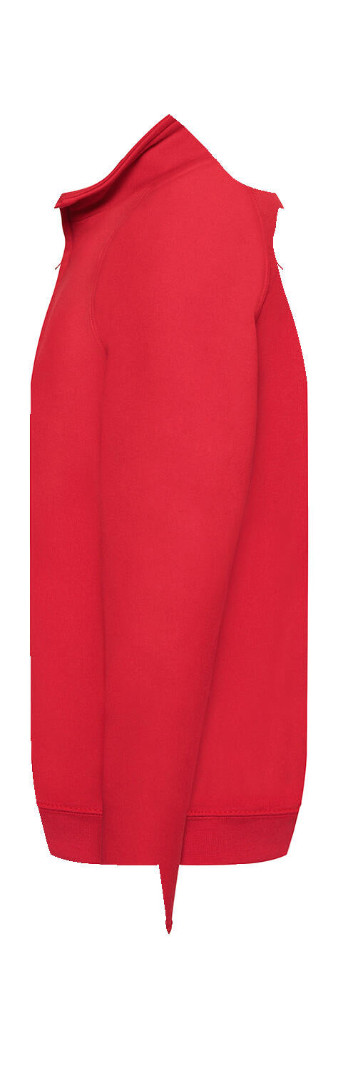 Classic Zip Neck Sweat in Farbe White